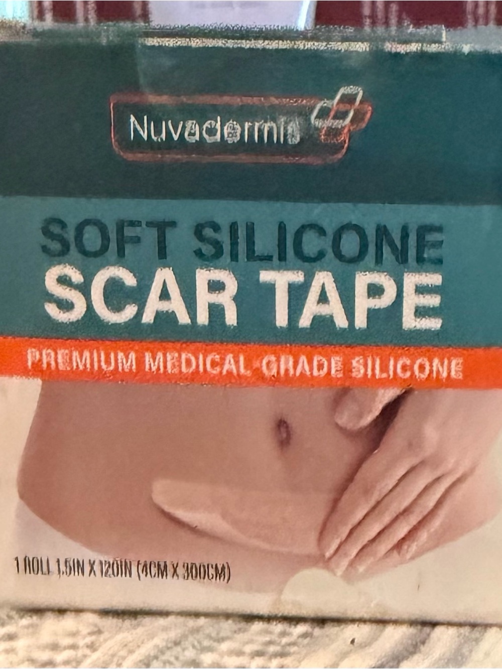 Nuvadermis Soft Silicone Scar Tape — Teal, Orange, Skin